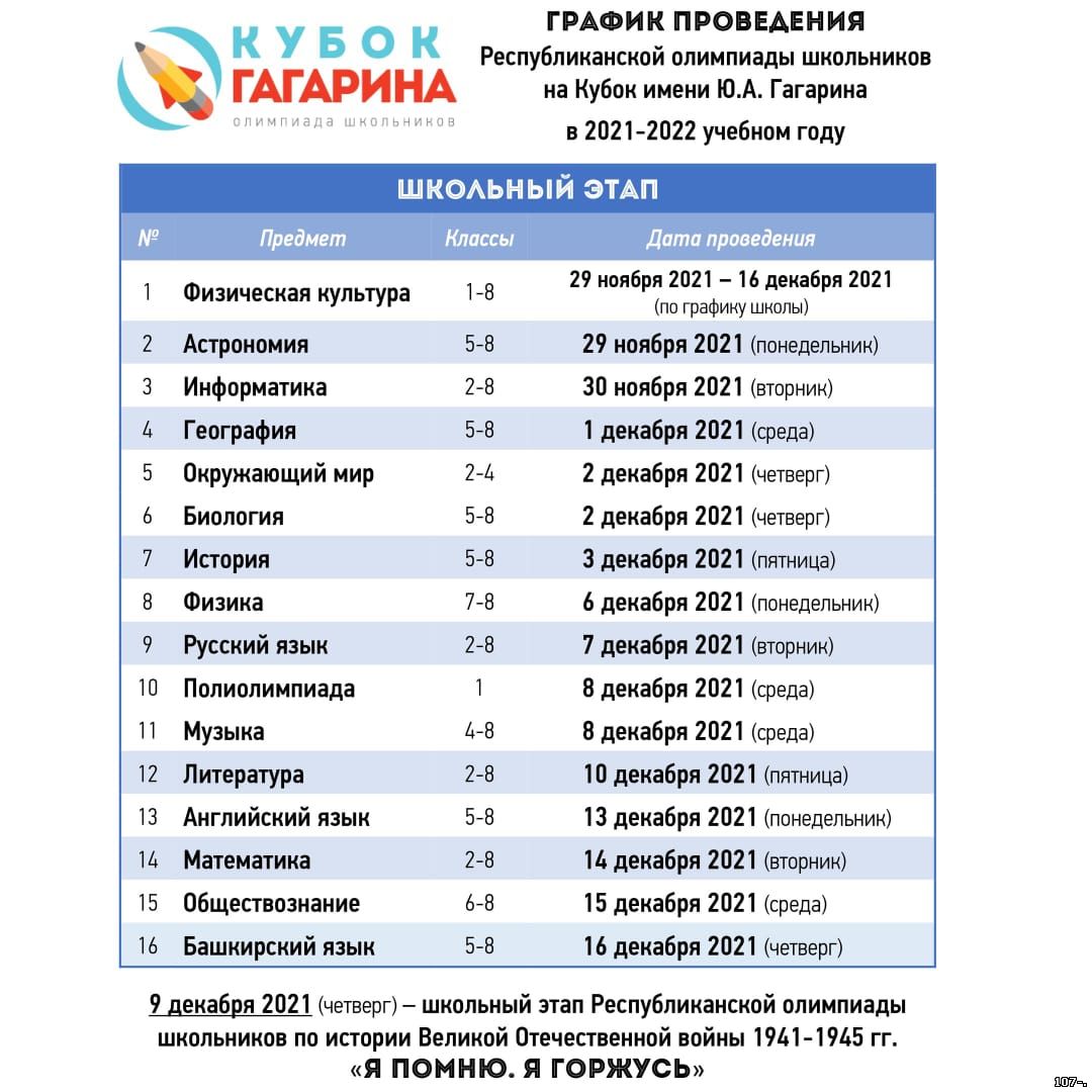 Официальный сайт МАОУ - Республиканская олимпиада школьников на кубок имени  Ю.А. ГАГАРИНА